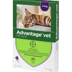 Advantage til kat 0,8 ml over 4 kg