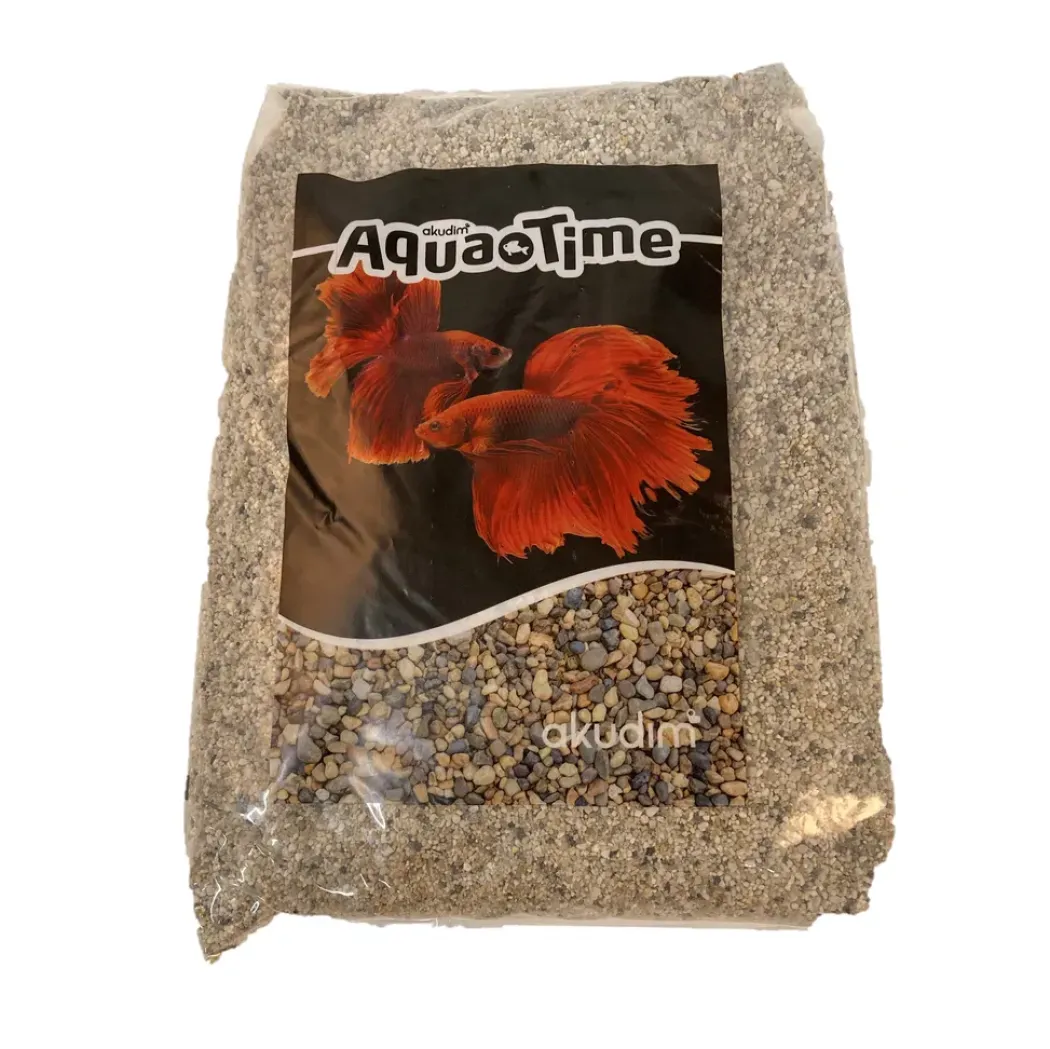 Akvariegrus Hvid Lyst grus 2-4 mm 10 kg