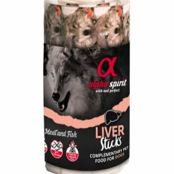 Alpha Spirit Liver Sticks 16 stk - kornfri hundesnack med lever