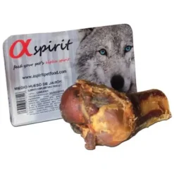 Alpha Spirit Skinkeben Halv - naturlig hundesnack, 1 stk