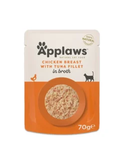 Applaws Kattevådmad Kyllingebryst og Tunfillet 70g (pouch)