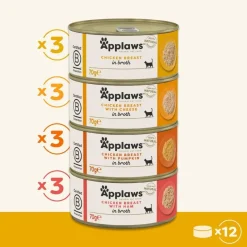 Applaws Kattevådmad Kyllingekasse 12 x 70 g