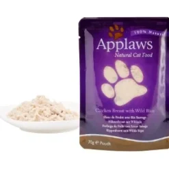 Applaws Kattevådmad Kylling og Vilde ris 70 g (pouch)