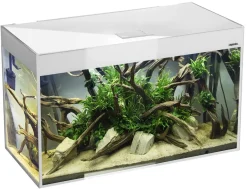 AquaEl Glossy akvarie i Hvid 120 cm 260 Liter