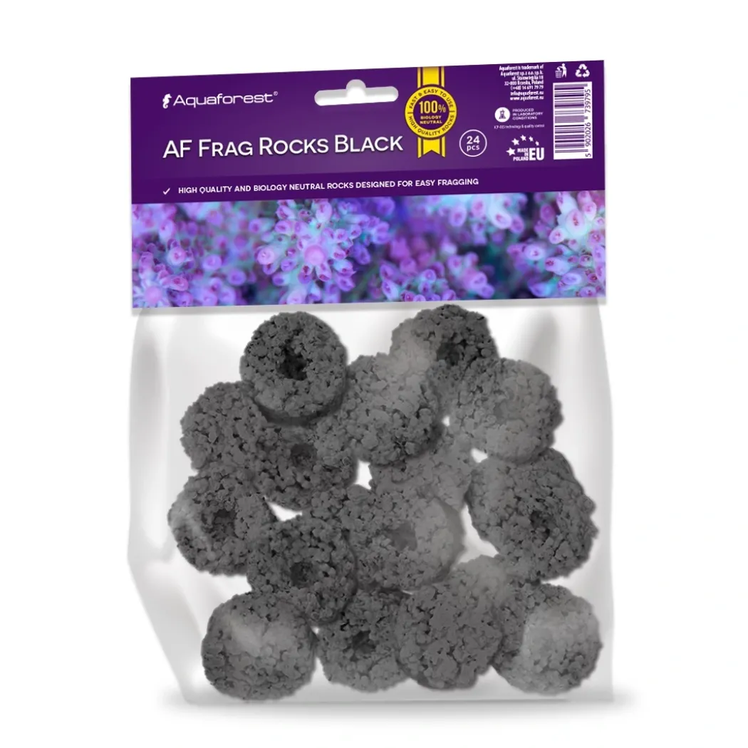 AquaForest Frag Rocks 24 stk Sort