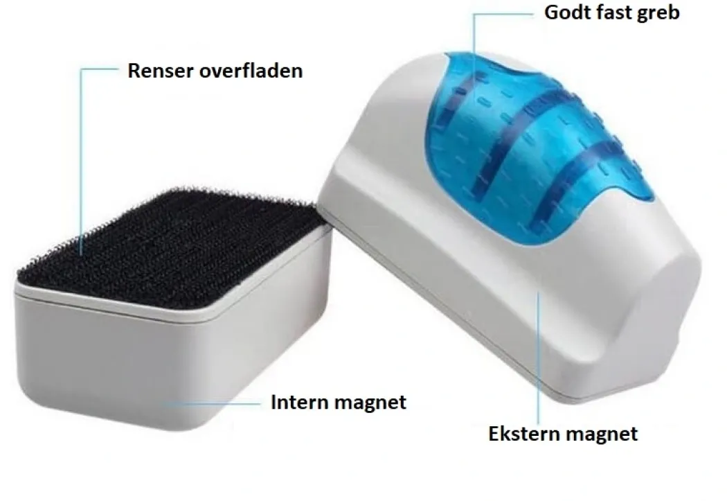 AquaWing AlgeMagnet Stor til Akvarier 15mm Aq03