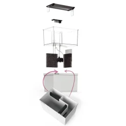 Armatus XS Saltvandsakvarium med sump 4 Liter