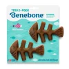 Benebone Fishbone Mini 2-pak - tyggeben med laksesmag