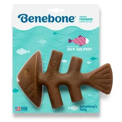 Benebone Fishbone M - tyggeben med laksesmag