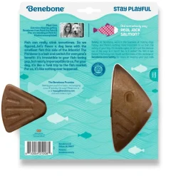 Benebone Fishbone Stor 21 cm - tyggeben med laksesmag