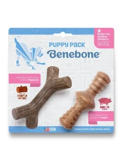 Benebone Puppy 2-Pack Maplestick/Zaggler - hvalpe tyggeben
