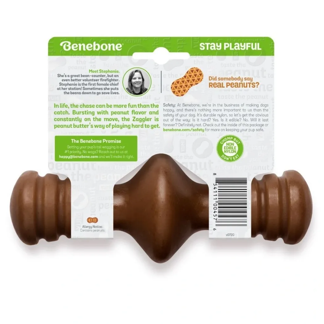 Benebone Zaggler Peanut M - tyggeben med peanut