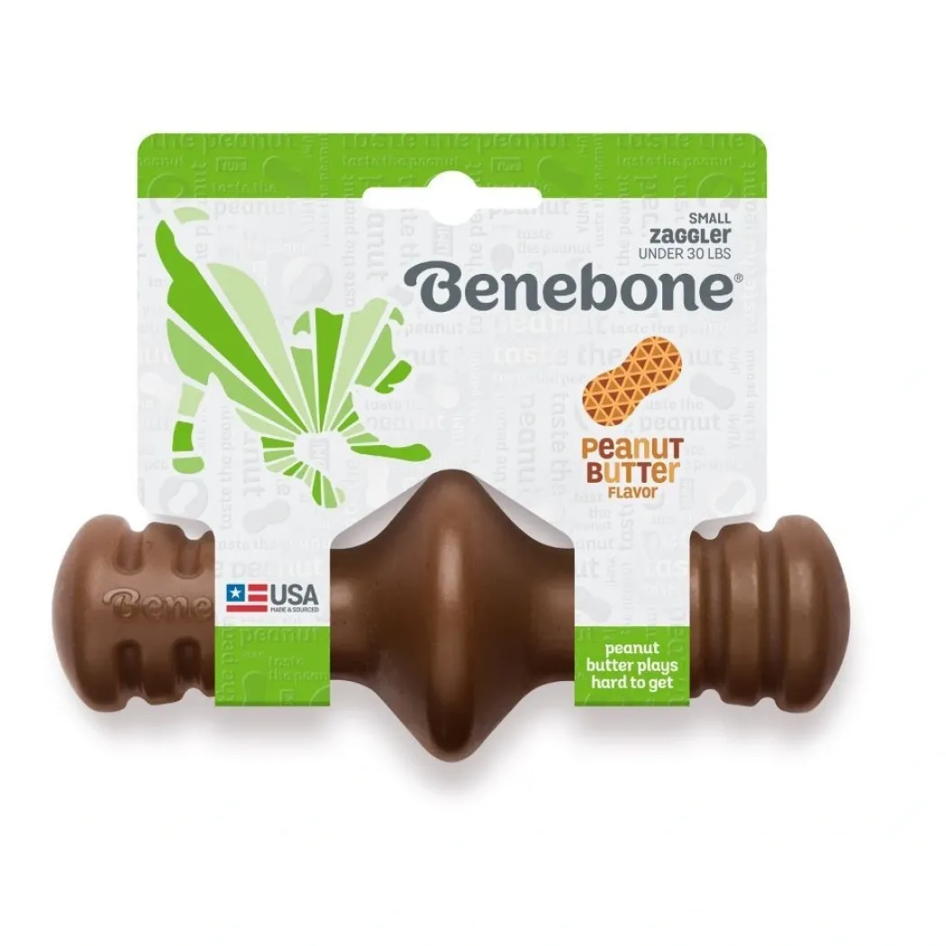 Benebone Zaggler Peanut S - tyggeben med peanut