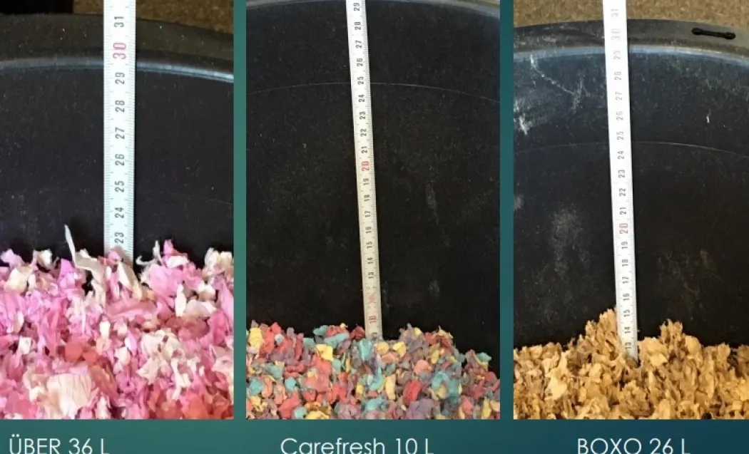 Über papirstrøelse 36 L pink og hvid