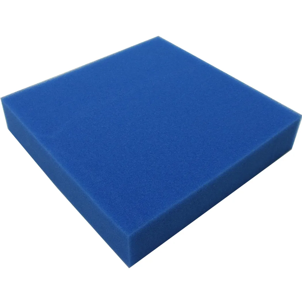 Blå filtersvamp Filtermåtte Fin 50x50x5 cm