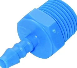 Blå nylon slangestuds 1/2 tomme (6 mm slange)