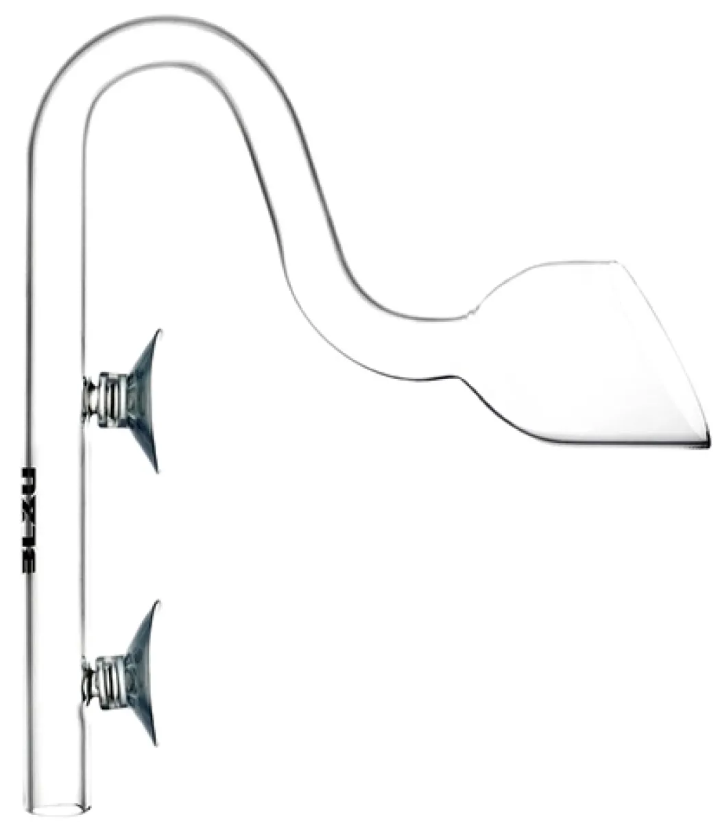Blau Glas Trumpet Outflow udstrømmer 13 mm (til spandpumper)