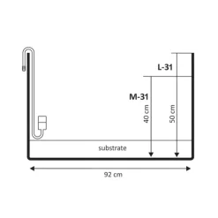 Blau Rustfrit stål CO2 Diffuser M20 25 cm