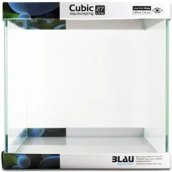 Blau Cubic Akvarium Aquascaping 27 L Optiwhite glas (30X30X30)