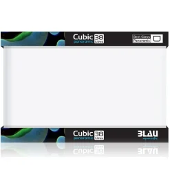Blau CUBIC Panorama akvarium Nano Akvarium 38 L 45x28x30 cm Optiwhite glas