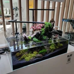 Blau Glasakvarium CUBIC Aquascaping Shallow 17 45x24x16 cm