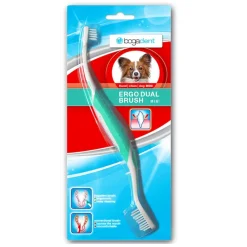 BogaDent Ergo Dual Brush Mini Tandbørste til små hunde