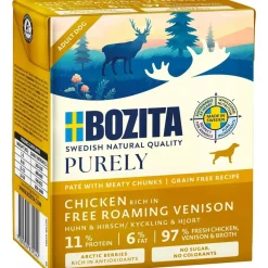 Bozita Hund Purely Pate Kylling og Hjort 370 g - Naturligt og proteinrigt foder
