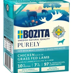 Bozita Hund Purely Pate Kylling og Lam 370 g - Naturligt hundefoder