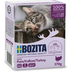 Bozita Kattefoder Bidder i Gele med Kalkun 370 gram