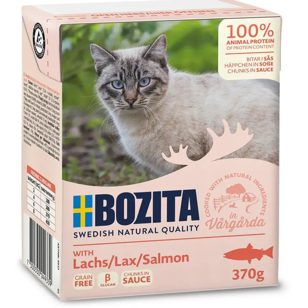 Bozita Kattefoder Bidder i Sovs med Laks 370 gram