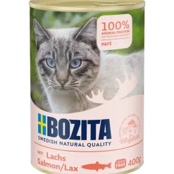Bozita Kattefoder Pate 400g Laks
