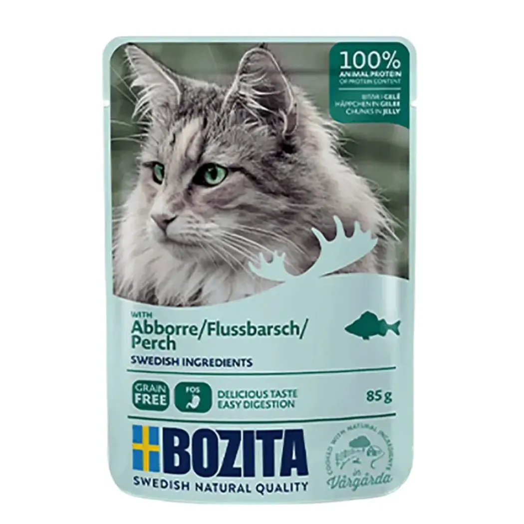 Bozita Kattefoder pose 85g aborre gele