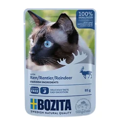 Bozita Kattefoder pose 85g rensdyr gele