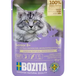 Bozita Kattefoder pose 85g senior 8+ extra kylling sovs
