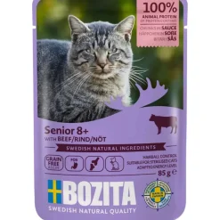 Bozita Kattefoder pose 85g senior 8+ oksekød sovs