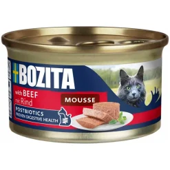 Bozita Mousse Oksekød 85 g - Kornfrit Fuldfoder til Kat