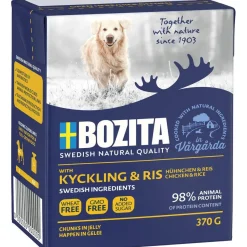 Bozita Naturals kylling og ris i gele 370 g - Naturlig hverdagsernæring