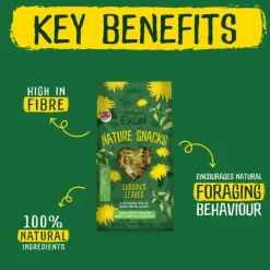 Burgess Excel Luscious Leaves 60 g - Grønne blade til naturlig fouragering