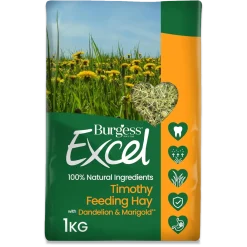 Burgess Excel Timothyhø med Mælkebøtte og Morgenfrue 1 kg