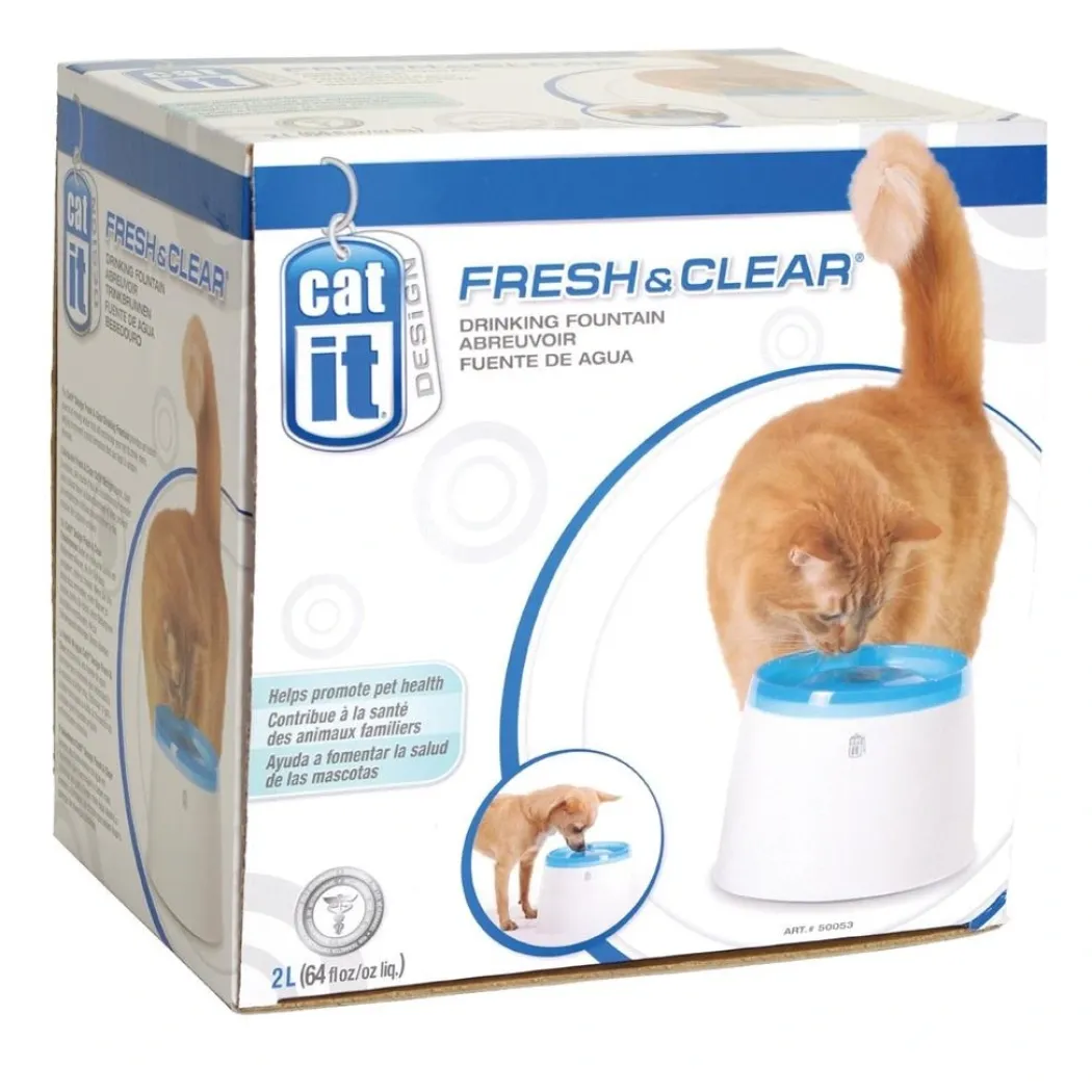 Catit Fresh og clear drikkeautomat 2 liter