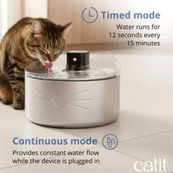 Catit Pixi Drikkefontæne Rustfrit stål UV-C 5 Liter