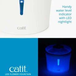 Catit Senses 2.0 Flower Fountain (drikkeautomat) 3 L med LED