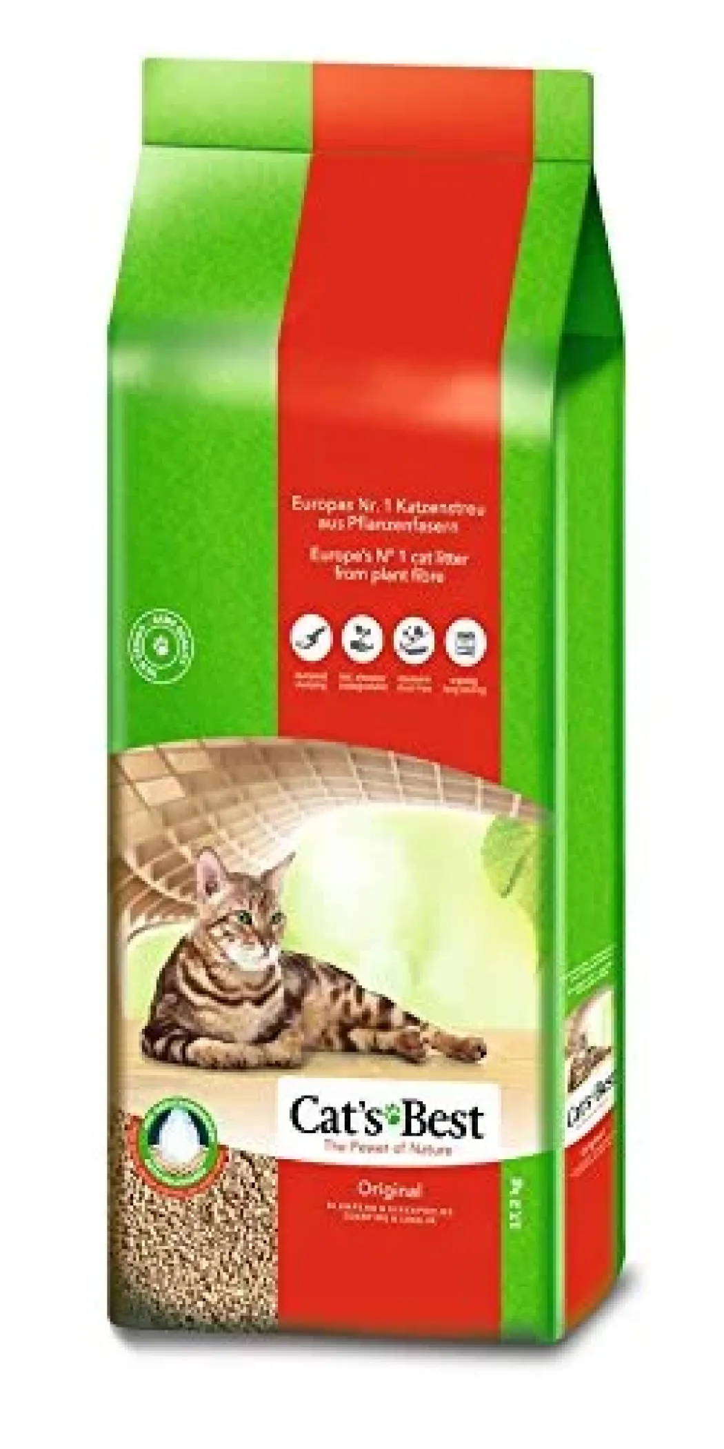 Cats Best Øko Plus klumpende Kattegrus 40 L