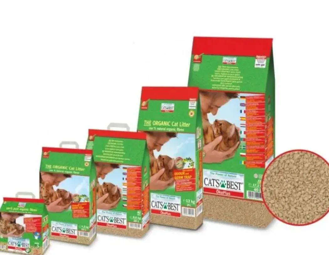 Cats Best Øko Plus klumpende Kattegrus 40 L