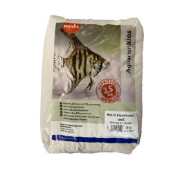 Cichlidesand 0,1-0,4 mm. 25 kg Hvid