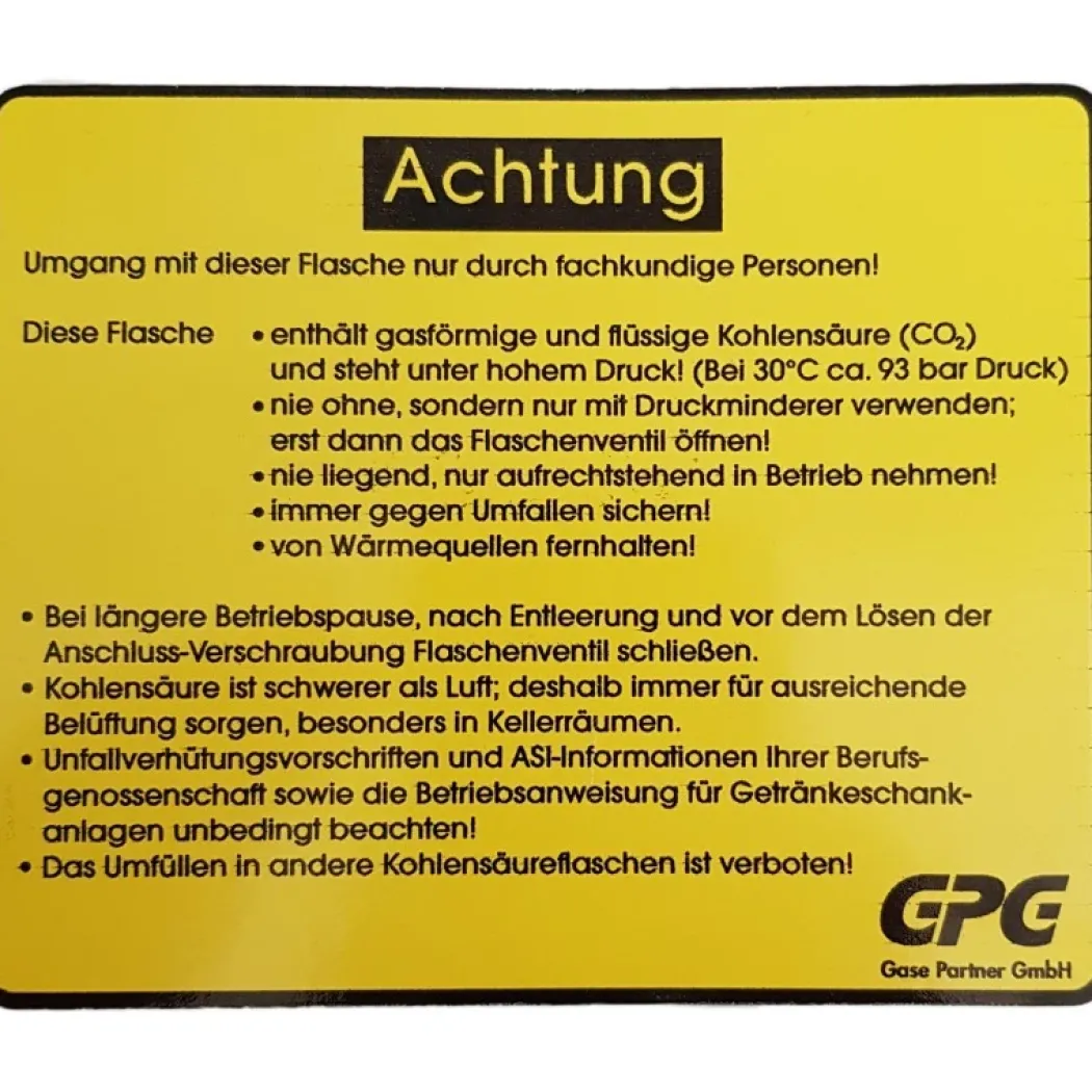 CO2 Gasflaske 2 kg - Fast lav pris