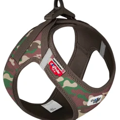 Curli Vest Hundesele Clasp Air Mesh 2XS Camo - let og tryg sele til små hunde