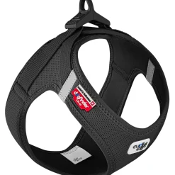 Curli Vest Hundesele Clasp Air Mesh 3XS Sort - let og tryg sele til helt små hunde