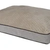 D&D Home Celia ergonomisk hundeseng lille 80 x 60 x 15 cm i taupe