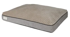 D&D Home Celia ergonomisk hundeseng lille 80 x 60 x 15 cm i taupe